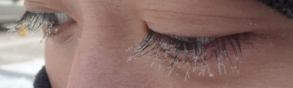 眼睫毛結冰 part 3 近照