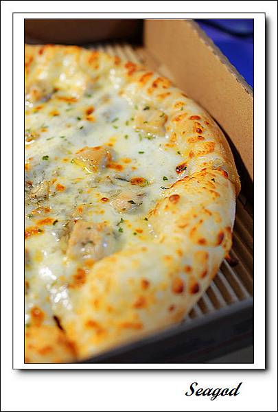 蕈菇嫩雞pizza