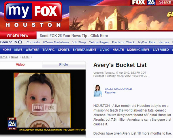 Avery's Bucket List