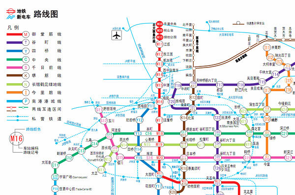 大阪交通圖 大阪交通圖