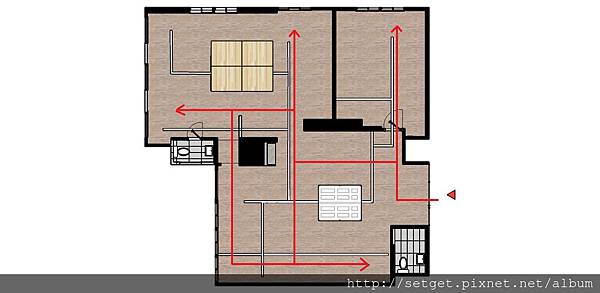 EveLin-平面配置圖-動線 EveLin-平面配置圖-動線