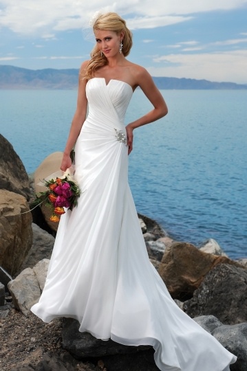 cheap beach wedding dresses