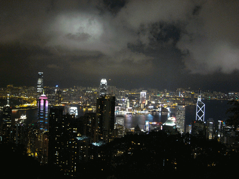 香港太平山夜景.gif