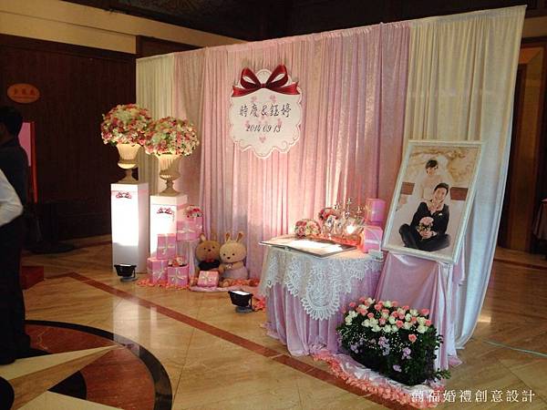 桃園住都飯店-甜蜜粉佈置
