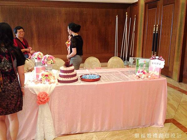 桃園住都飯店-甜蜜粉佈置