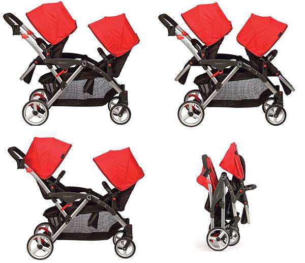 Options lt tandem hot sale stroller
