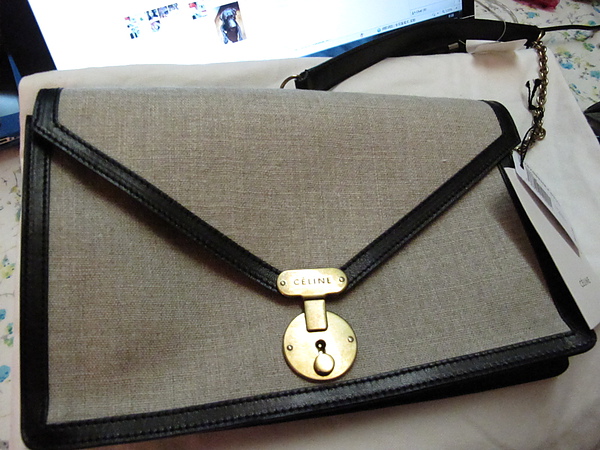 Celine Envelope Clutch Natural Linen @ Life is a journey ...  