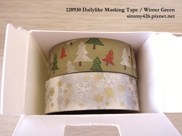 120930 Dailylike Masking Tape‧Winter Green