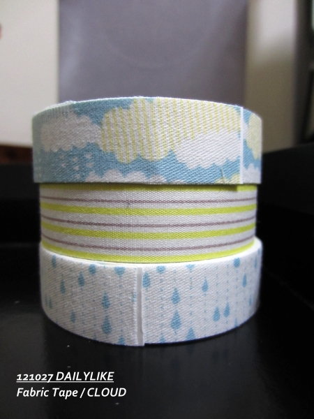 121027 DAILYLIKE Fabric Tape - CLOUD
