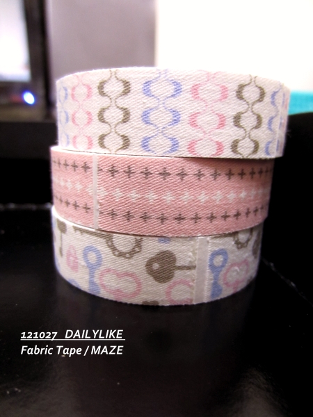121027 DAILYLIKE Fabric Tape - MAZE