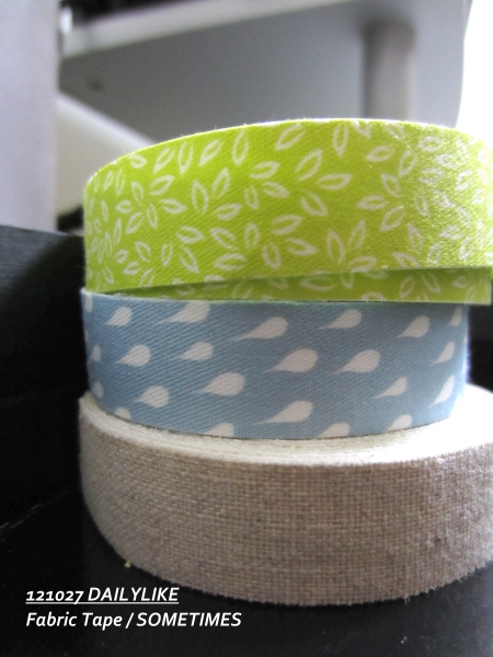 121027 DAILYLIKE Fabric Tape - SOMETIMES