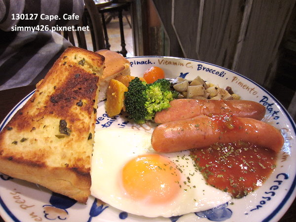 Cape. Cafe‧橄欖油煎德國香腸經典套餐(1)
