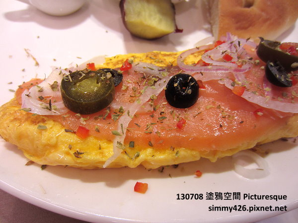 煙燻鮭魚歐姆蛋朝食(2)