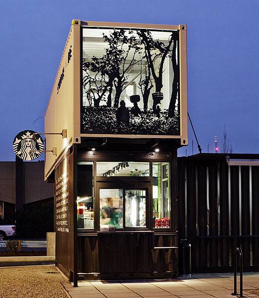 starbucks shipping container