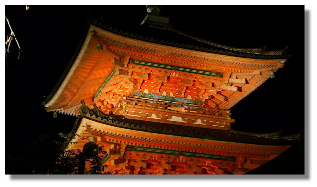 京都清水寺夜景 京都清水寺夜景