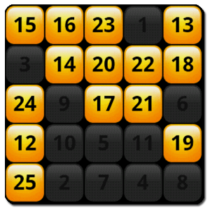 1-25數字遊戲APP-Logo 1-25數字遊戲APP-Logo