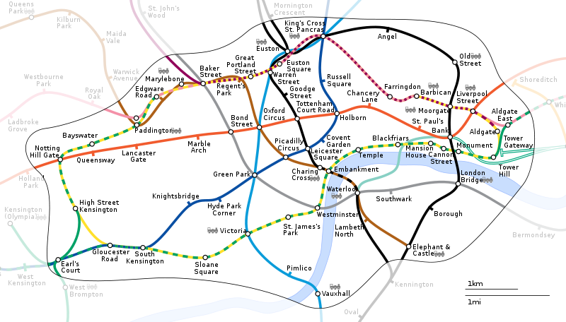 英國倫敦地下鐵路線圖 英國倫敦地下鐵路線圖