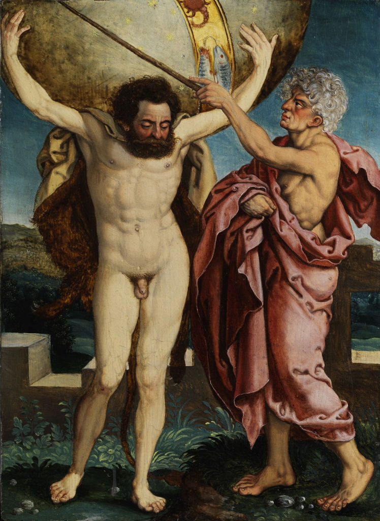 亞特拉斯與海格力斯Taten des Herakles dt 16Jh Atlas_作者不詳 Anonymous 亞特拉斯與海格力斯Taten des Herakles dt 16Jh Atlas_作者不詳 Anonymous