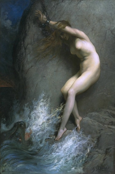 拴在岩石上的安朵美達Andromeda chained to a rock _古斯塔夫·多雷 Gustave Dore.jpg 拴在岩石上的安朵美達Andromeda chained to a rock _古斯塔夫·多雷 Gustave Dore.jpg