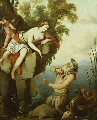 葛勞科斯和絲庫拉Glaucus and Scylla _ 拉海爾 Laurent de La Hyre .jpg