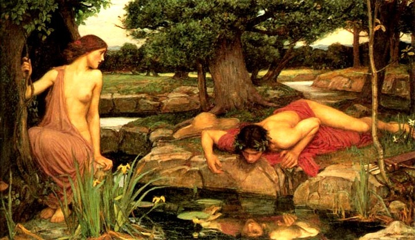 水神與那西賽斯Echo and Narcissus_瓦特豪斯John William Waterhouse.jpg