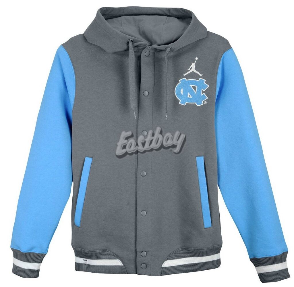Jordan Varsity Hoodie  North Carolina - Cool Grey -Width - D - Medium USD120