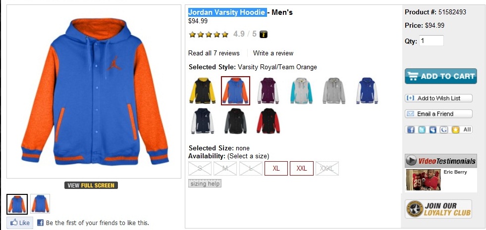 Jordan Varsity Hoodie