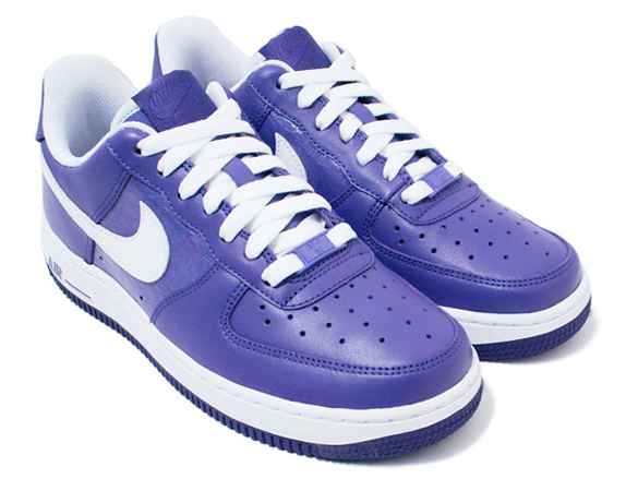 Womens Air Force 1 - Varsity Purple  White 02