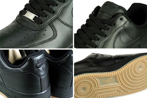 Nike Air Force 1 Low - Black  Gum 04