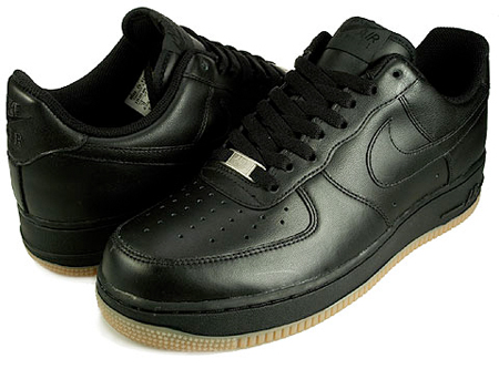 Nike Air Force 1 Low - Black  Gum 01