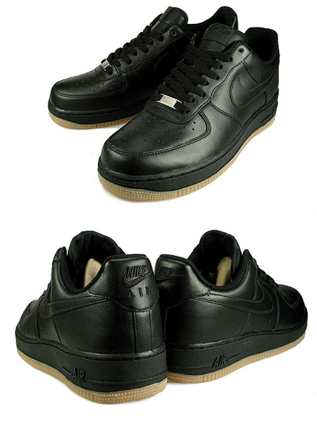 Nike Air Force 1 Low - Black  Gum 03