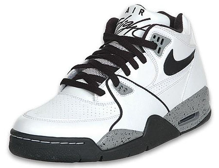 Nike Air Flight 89 White Black - Cement