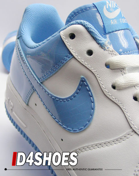 White University Blue Patent Leather