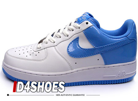 White University Blue Patent Leather