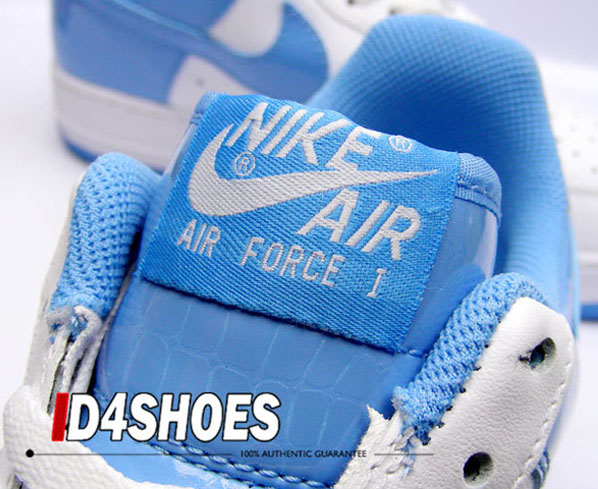 White University Blue Patent Leather