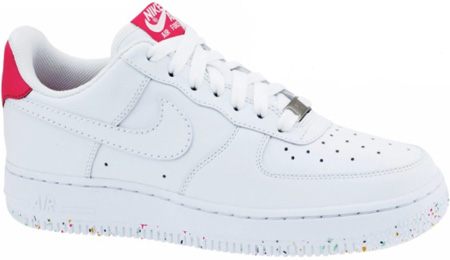 Nike Air Force 1 Womens White White - Cherry 01