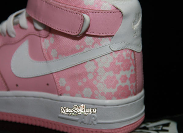 Nike Womens Air Force 1 High - Pink  White 04