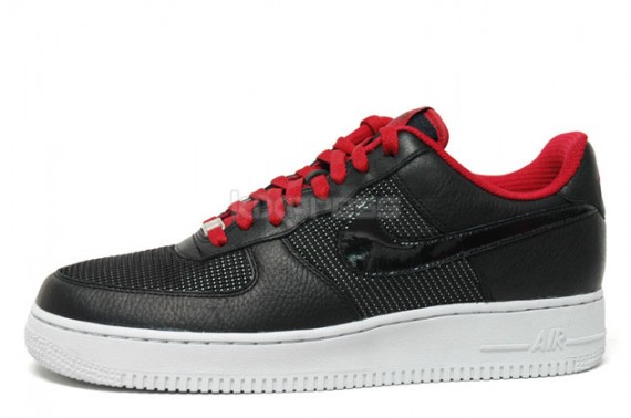 Nike Air Force 1 Premium - Black - Varsity Red - Ballistic 01.jpg