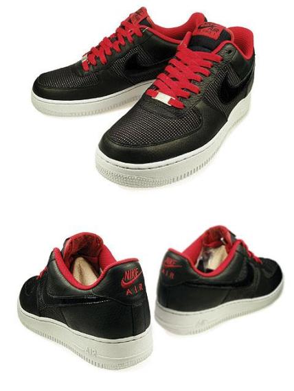 Nike Air Force 1 Premium - Black - Varsity Red - Ballistic 07.jpg