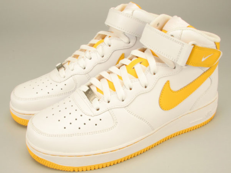 Nike Air Force 1 Mid ‘07 - 白 - 黃 01.jpg