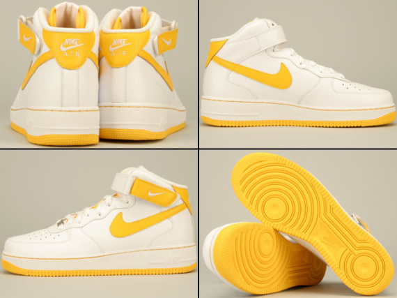 Nike Air Force 1 Mid ‘07 - 白 - 黃 02.jpg