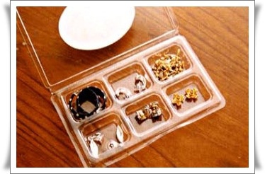耳環收納 透明奶油盒收納法