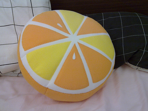 橘子靠墊 橘子靠墊