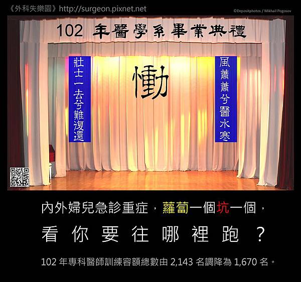 內外婦兒急診重症，蘿蔔一個坑一個，