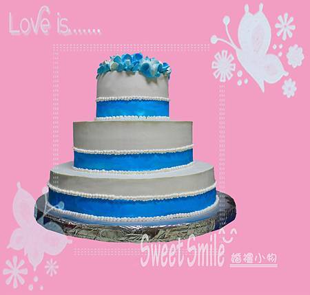 藍色之戀(婚禮蛋糕)-1