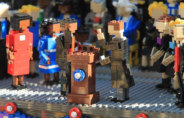 Barack Obama's inauguration in Legoland, California