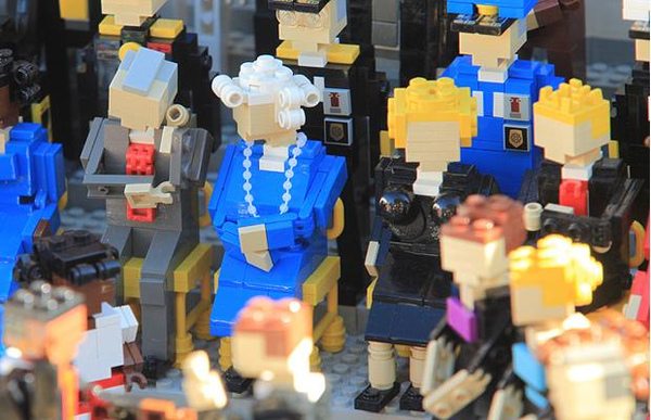 Barack Obama's inauguration in Legoland, California