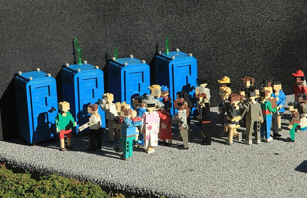 Barack Obama's inauguration in Legoland, California