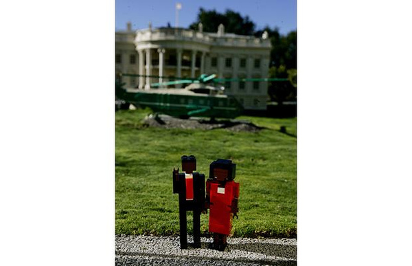 Barack Obama's inauguration in Legoland, California