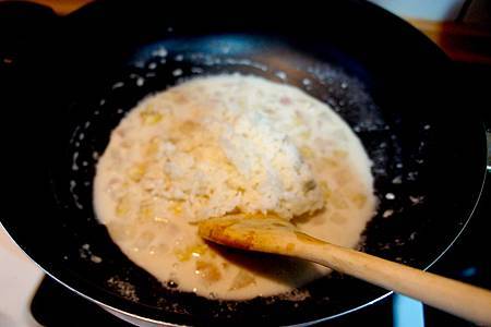 香蕉白桃米布丁1